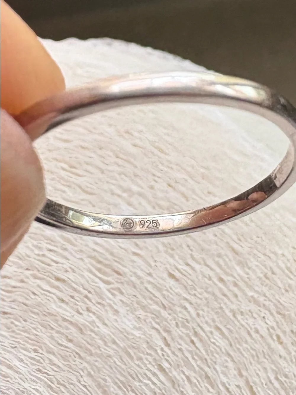 Sterling Silver 925 Small Diamond Ring size 7